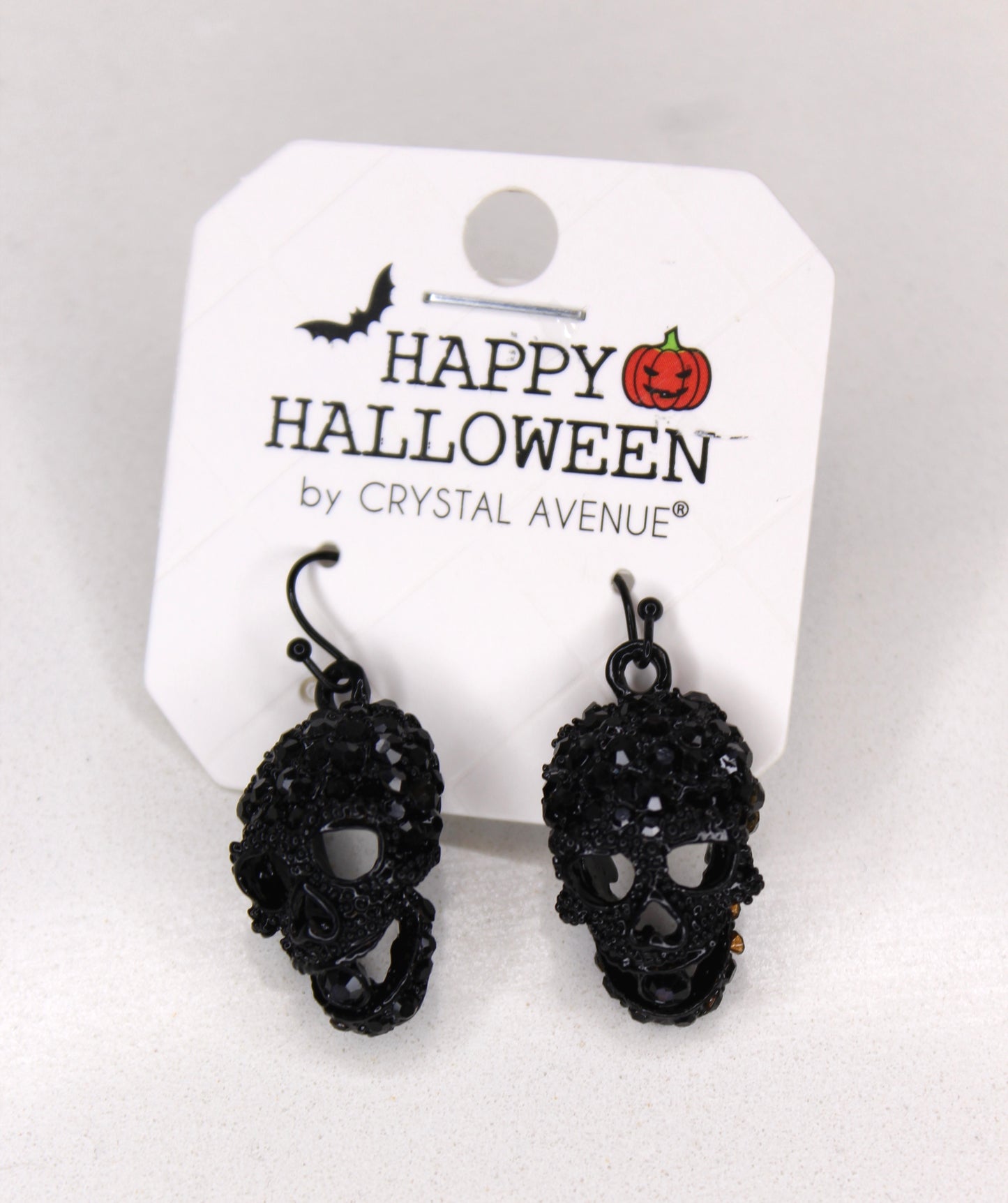 Black Skull Earrings