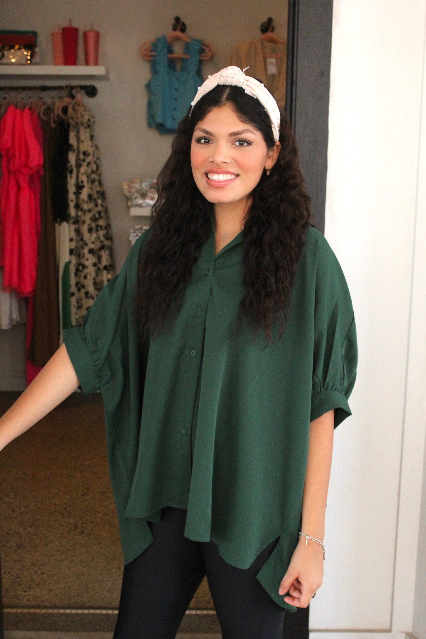 Emerald Oversized Top