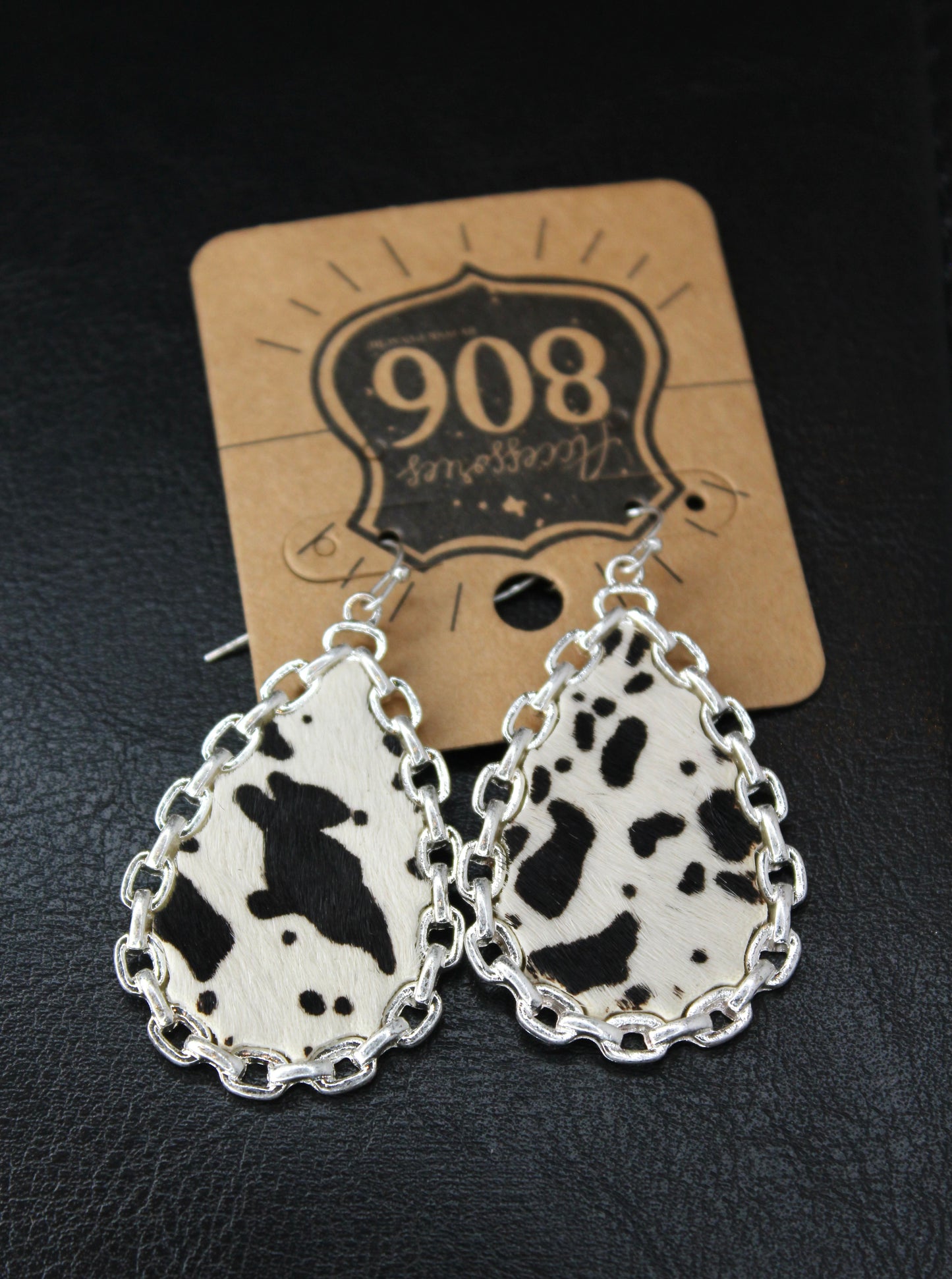 Chain Link Teardrop Earrings