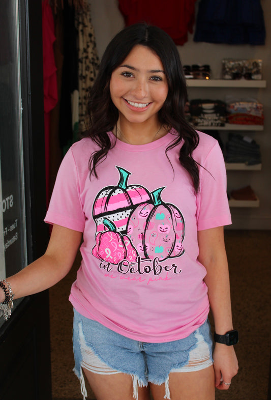 In October We Wear Pink Tee
