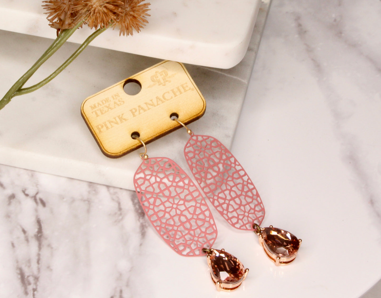 Pink Panache Rose Gold TearDrop