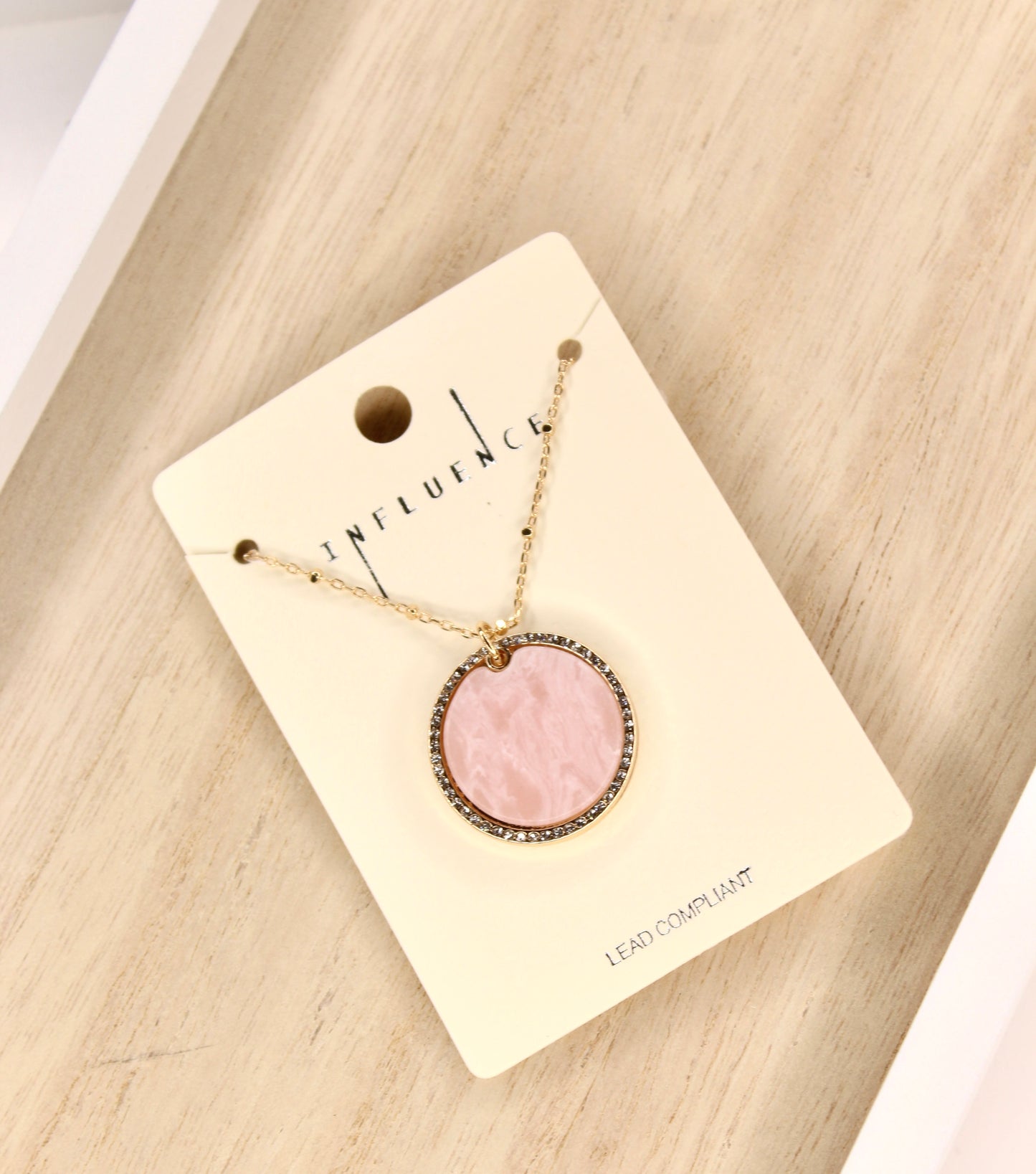 Pink Marble Necklace