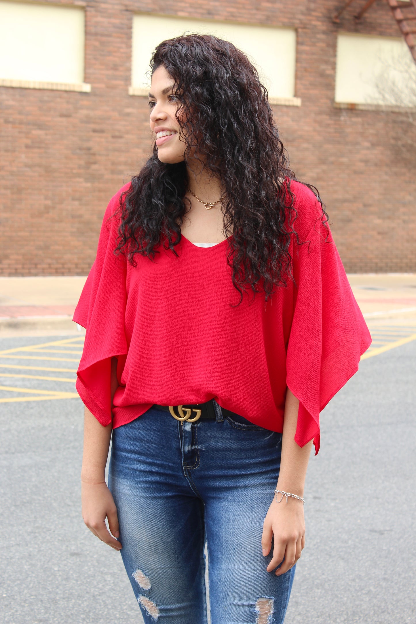 Belle Flutter Sleeve Top