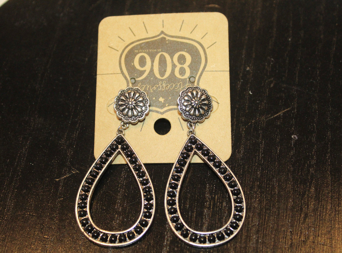 Rhinestone Conch earrings
