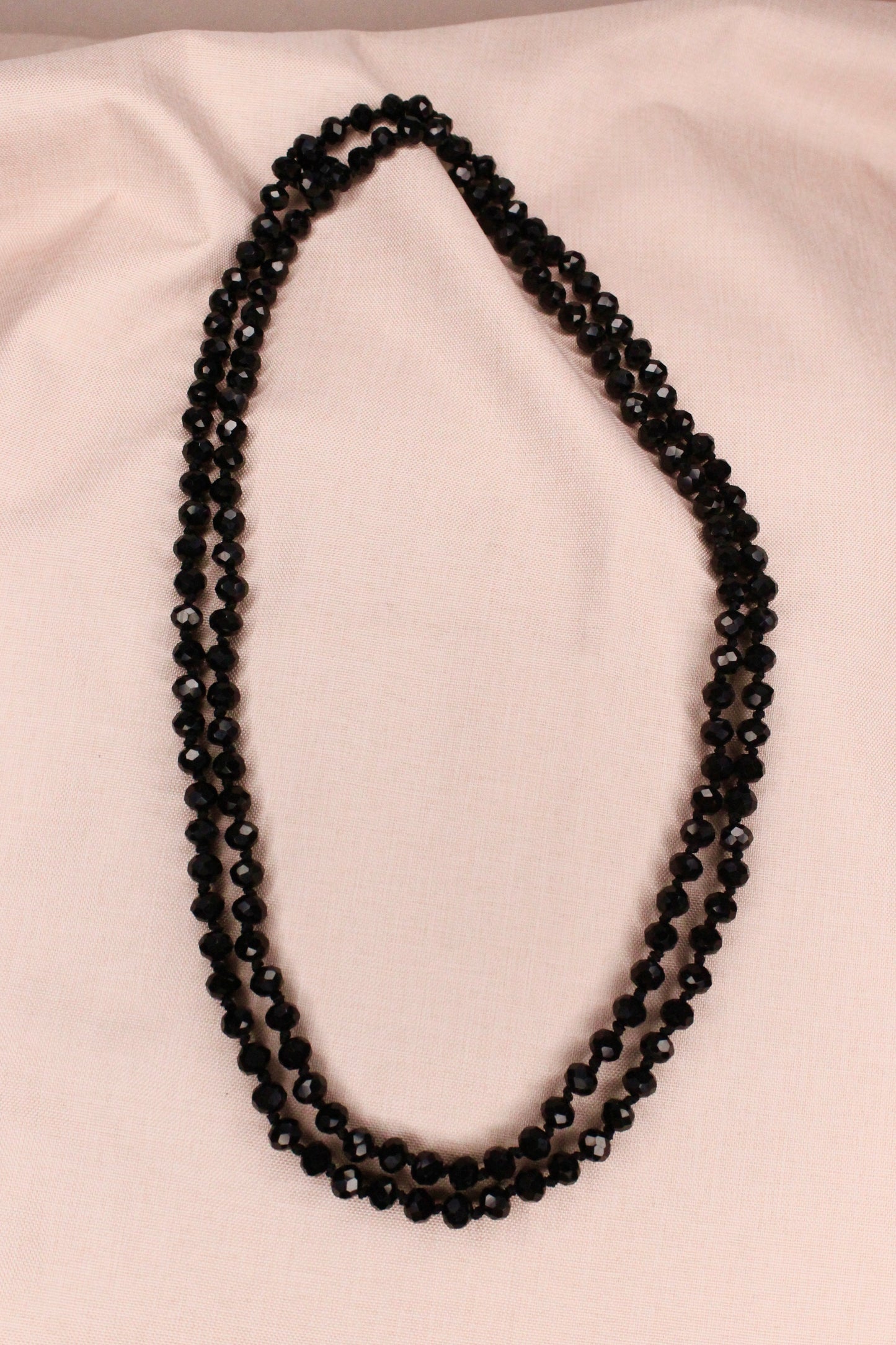 Black Bead Necklace