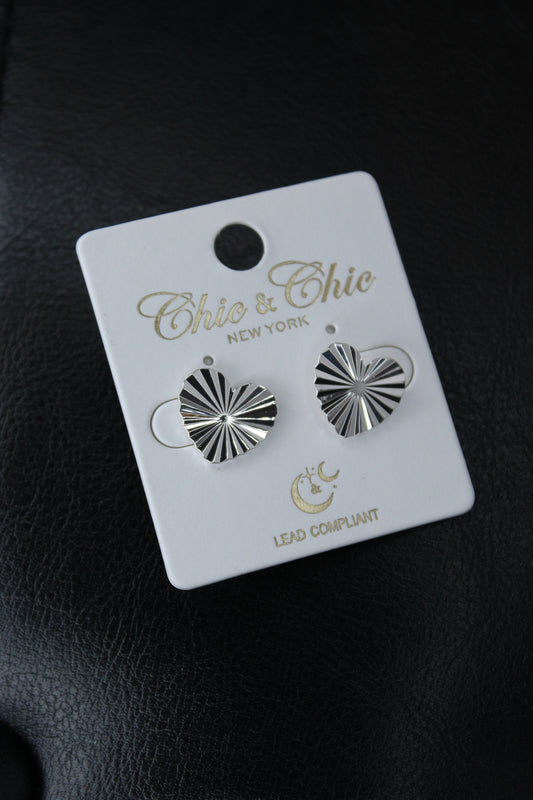 Heart Stud Earrings