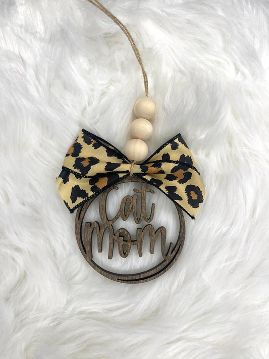 Cat Mom Car Charm