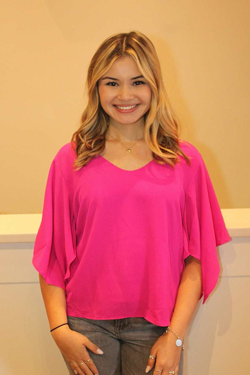 Belle Flutter Sleeve Top