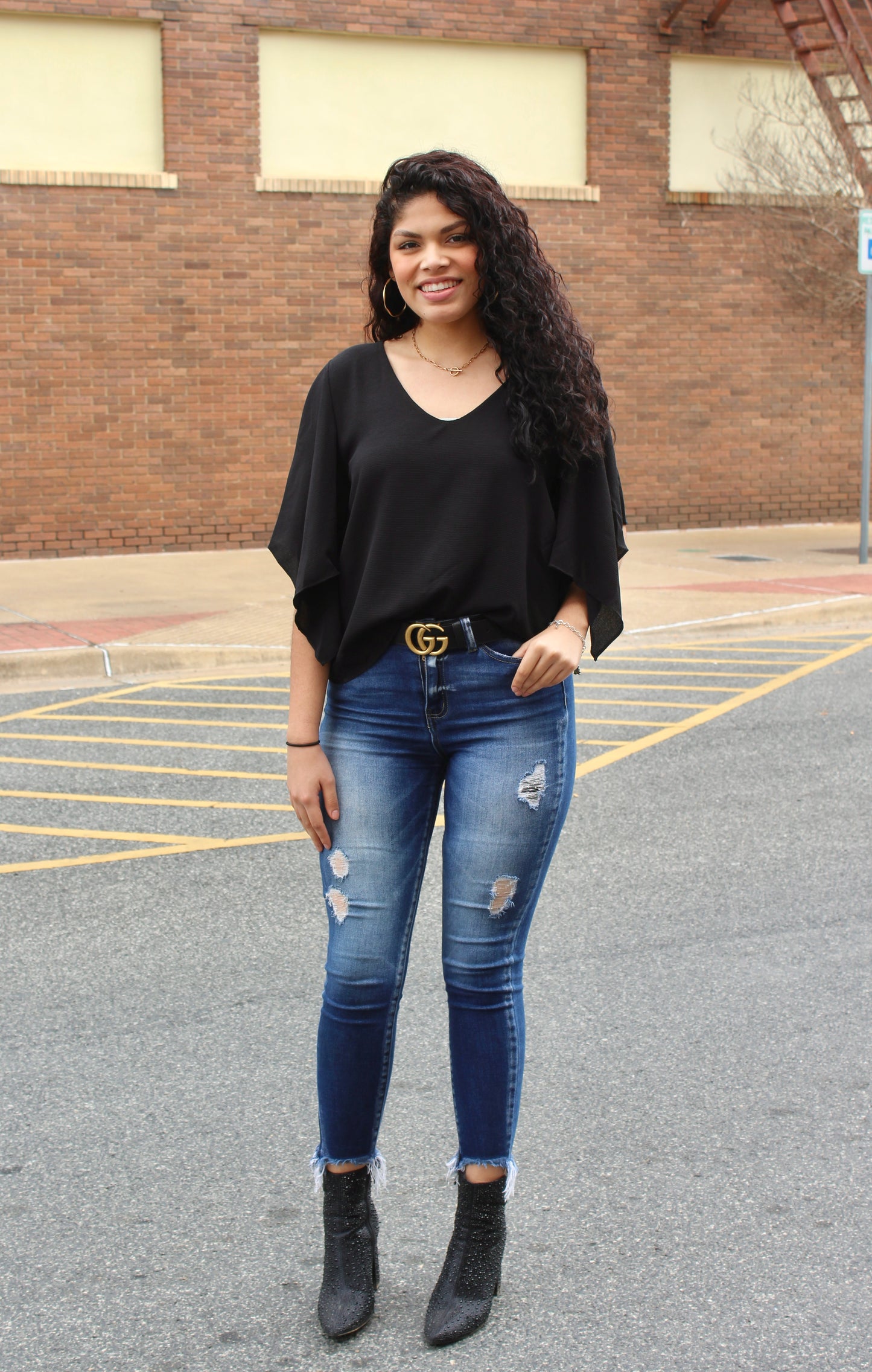 Belle Flutter Sleeve Top