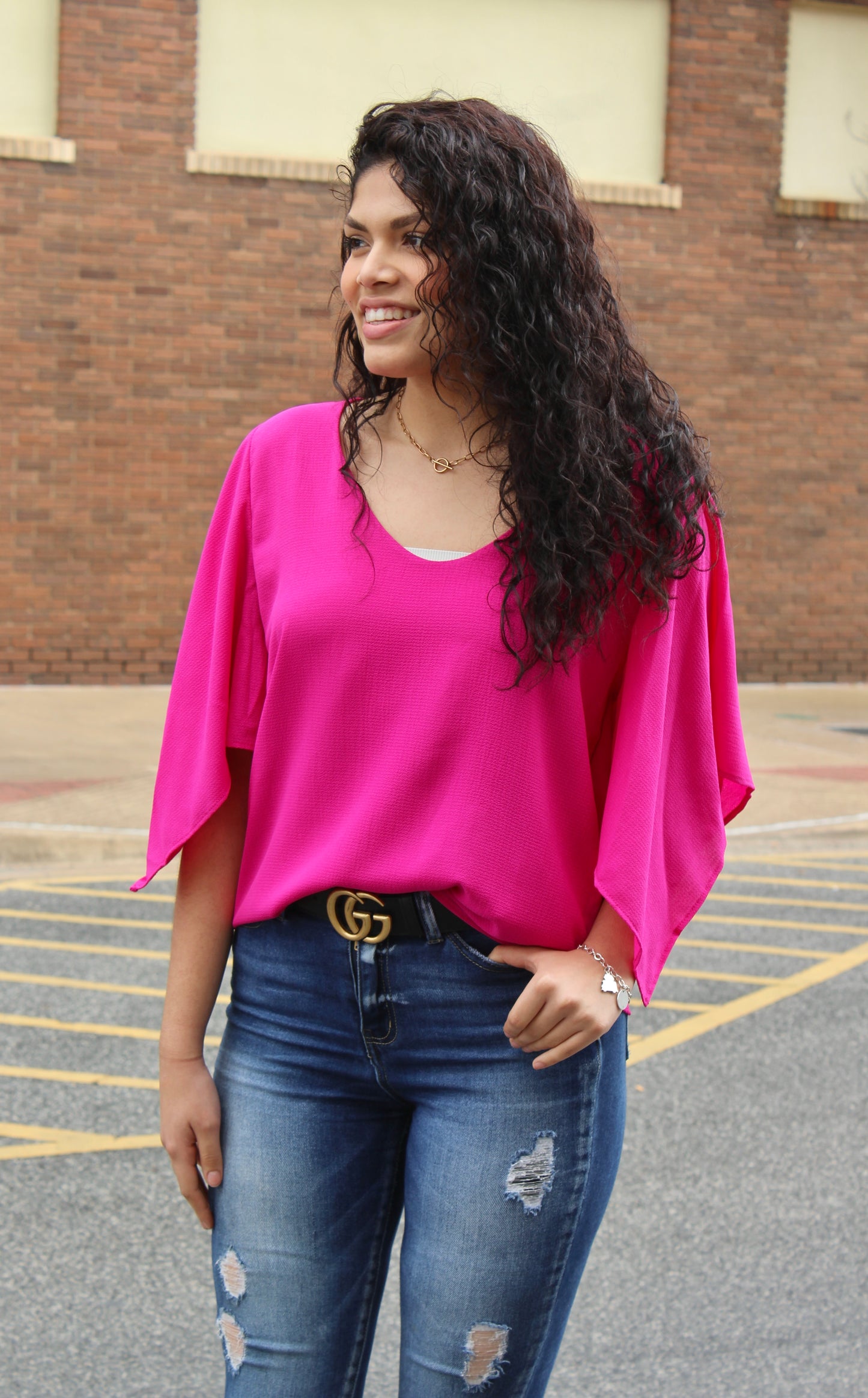 Belle Flutter Sleeve Top